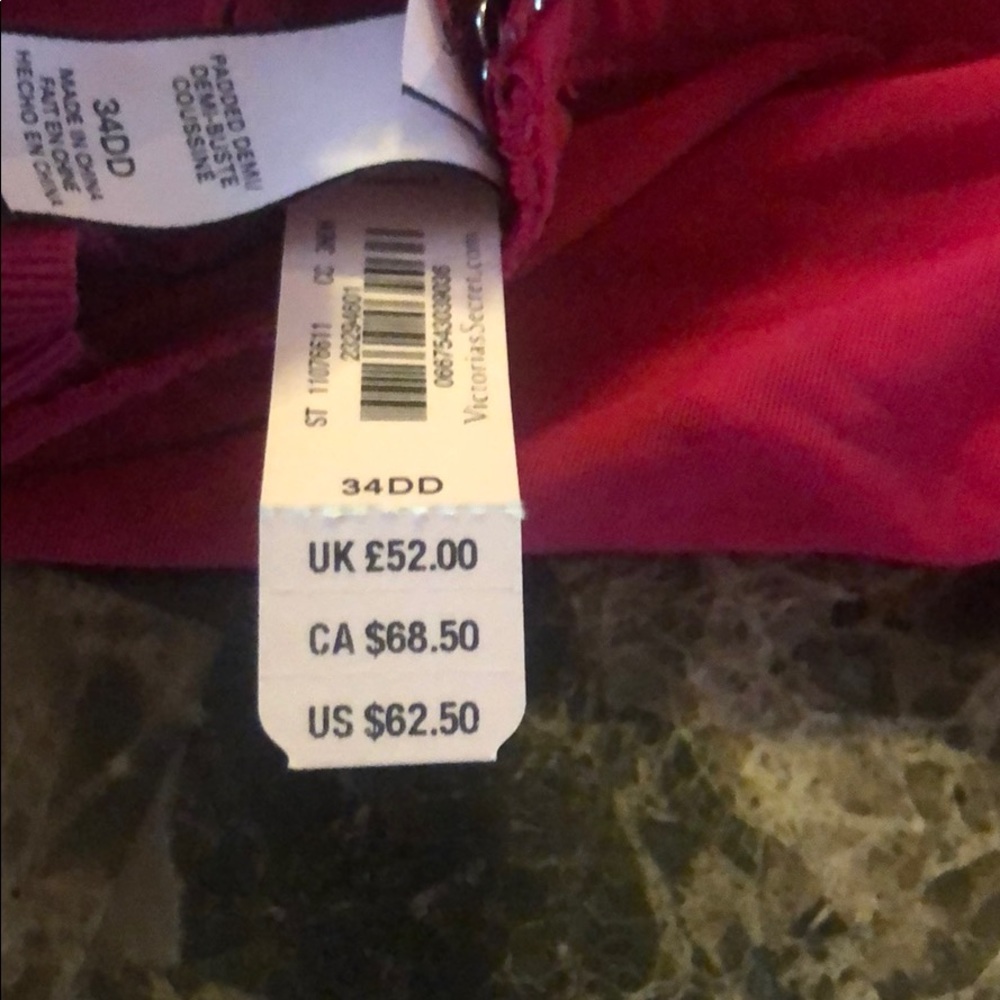 Lace Victoria Secret Padded Demi Busté